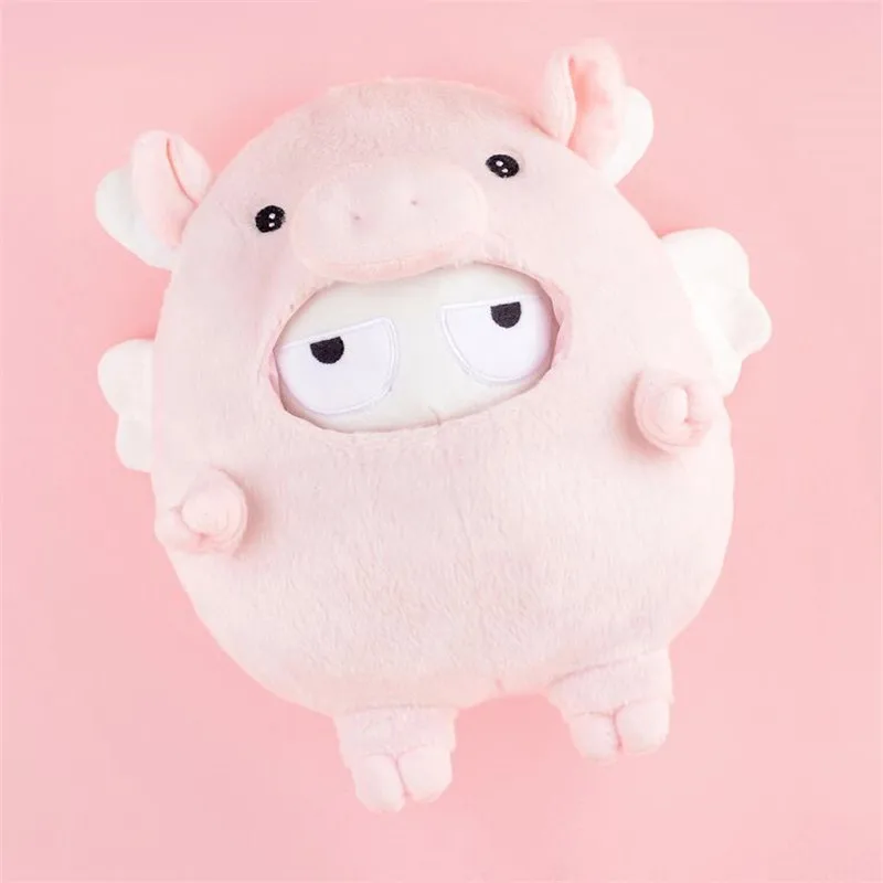 Mitu Rabbit Pig Xiaomi Mitu маленький динозавр/гонщик/милый кот/Кролик поросенок/25 см PP Хлопок и шерсть мультфильм милая игрушка подарок для детей - Цвет: Mitu Rabbit Pig