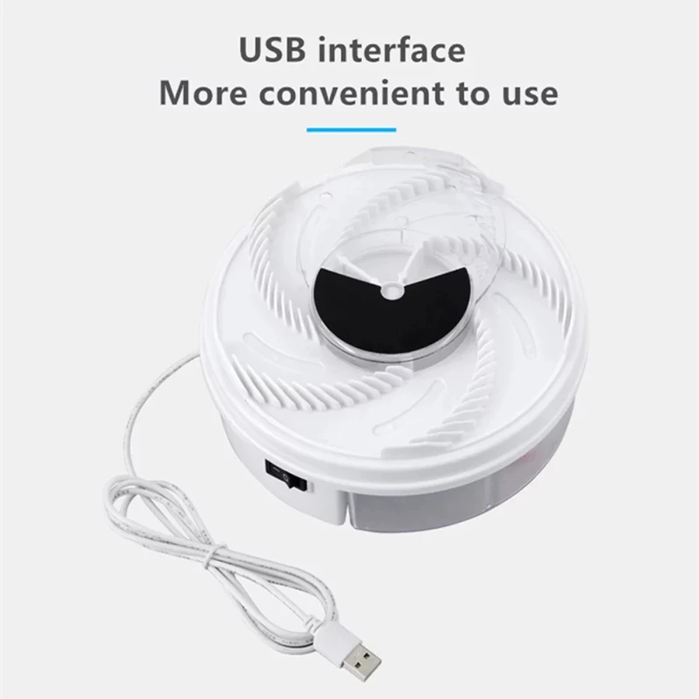 Новая электрическая ловушка для мух USB устройство для борьбы с вредителями ловушка для насекомых Автоматическая ловушка для мух эффективная ловушка для ловли насекомых Ловушка для ловли насекомых