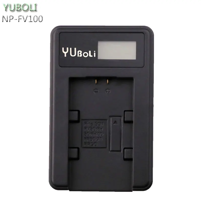 charger only NP FV100 NPFV100 FV100 Камера Батарея+ ЖК-дисплей USB Зарядное устройство для SONY NP-FV30 NP-FV50 NP-FV70 SX83E SX63E FDR-AX100E - Цвет: charger only