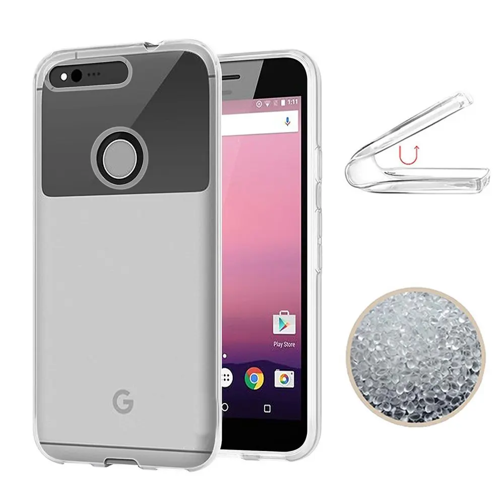 

100PCS/LOT.Ultra Thin Soft TPU Transparent Silicone Clear Case Cover for google pixel 2/pixel 2 XL