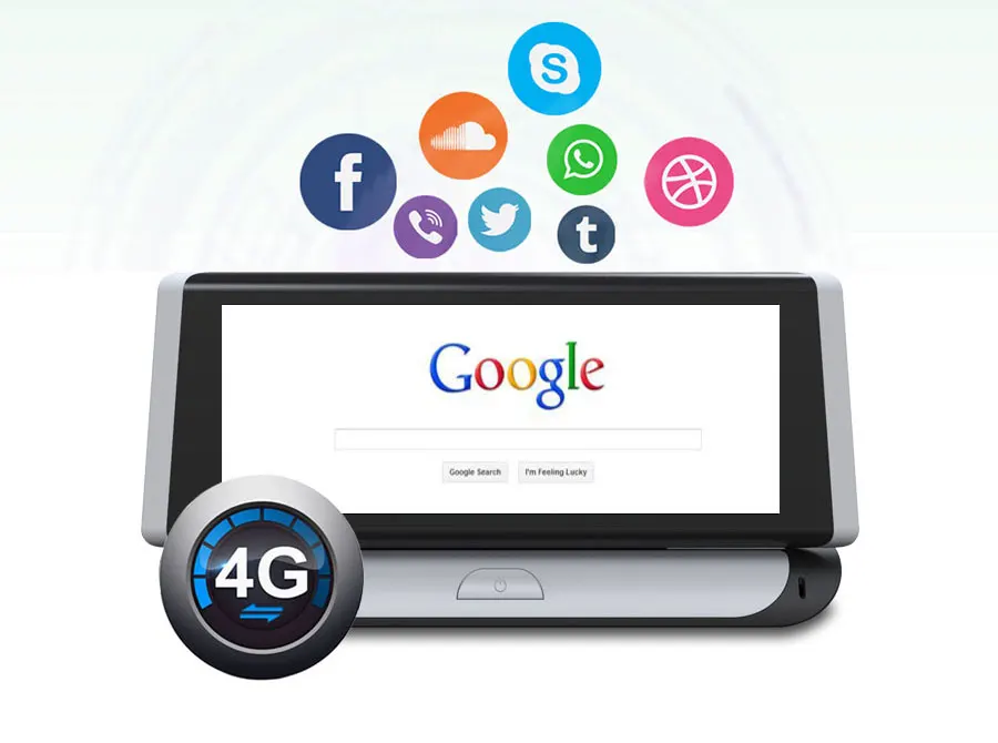 Olysine 4G Автомобильный видеорегистратор gps Android 5,0 ADAS 7 дюймов Автомобильная камера с сенсорным экраном FHD 1080P Dashcam Wifi Bluetooth видео рекордер Регистратор