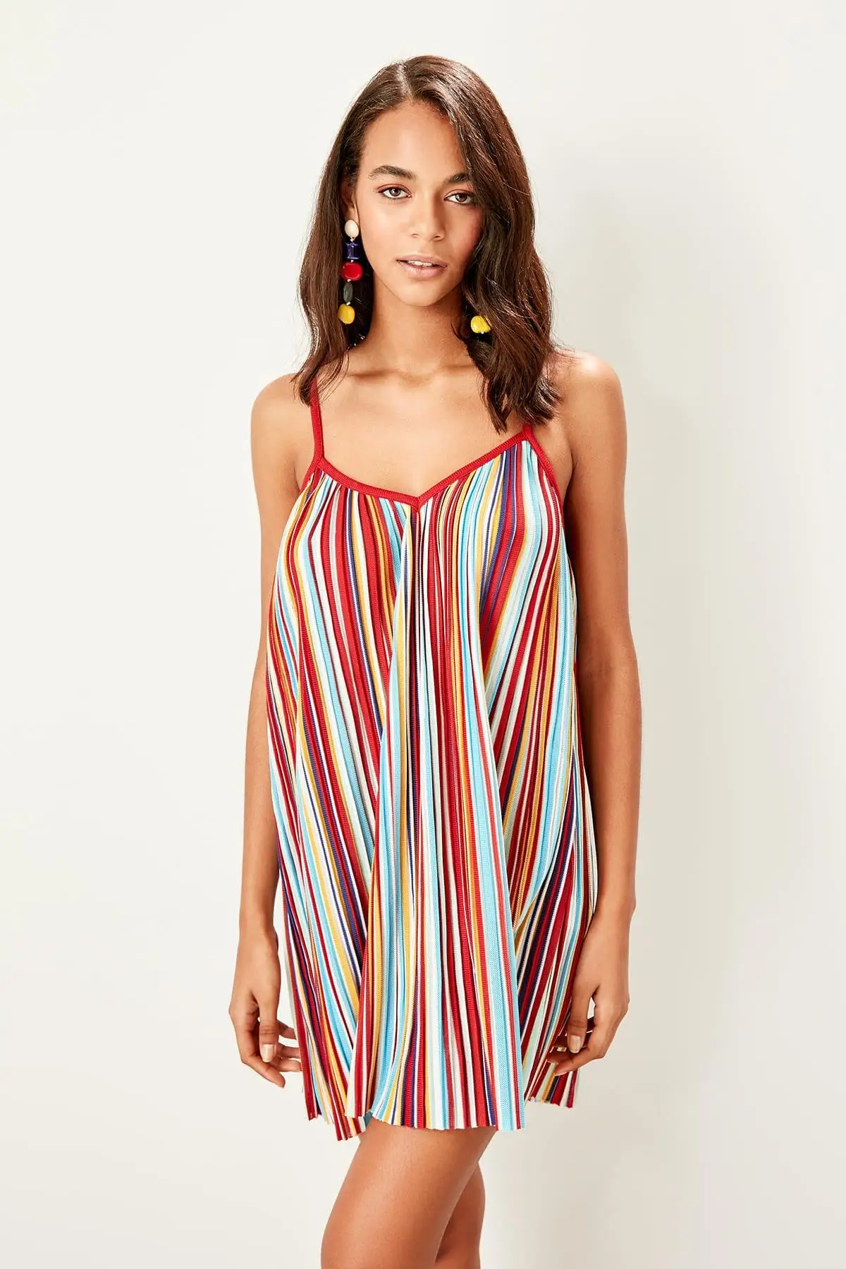 Trendyol Multicolour Stripe Beach Dress TBESS19EL0022 | Женская одежда