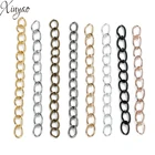 XINYAO 100 шт.лот удлинительная цепочка для ожерелья, объемный браслет, удлиненные цепочки, удлинитель для самодельных ювелирных изделий F1620