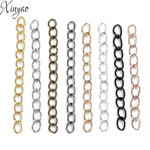XINYAO 100 шт.лот удлинительная цепочка для ожерелья, объемный браслет, удлиненные цепочки, удлинитель для самодельных ювелирных изделий F1620