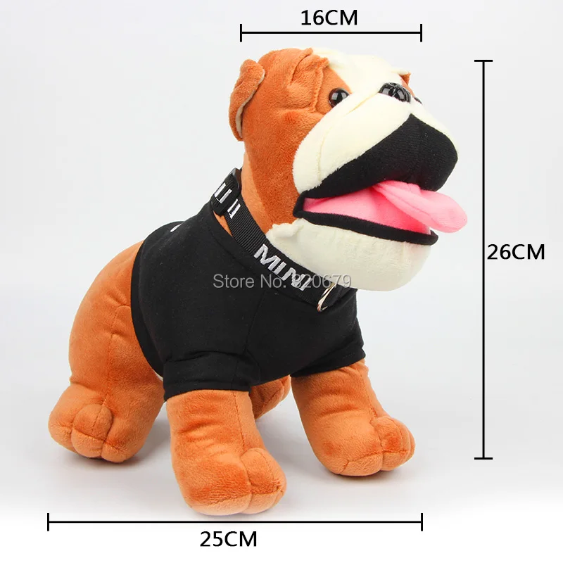 Mini Cooper бульдог Bull Dog плюша игрушечный автомобиль игрушка|mini cooper bulldog|car dog toytoy car |