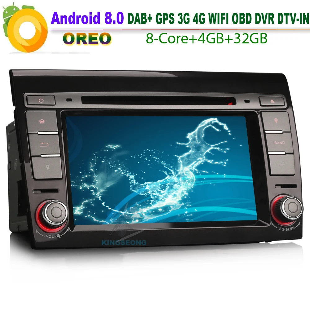 8 ядер Android 0 Авторадио DAB + для FIAT BRAVO автомобильный dvd плеер WiFi 4G GPS CD TPMS DVR Canbus Bluetooth