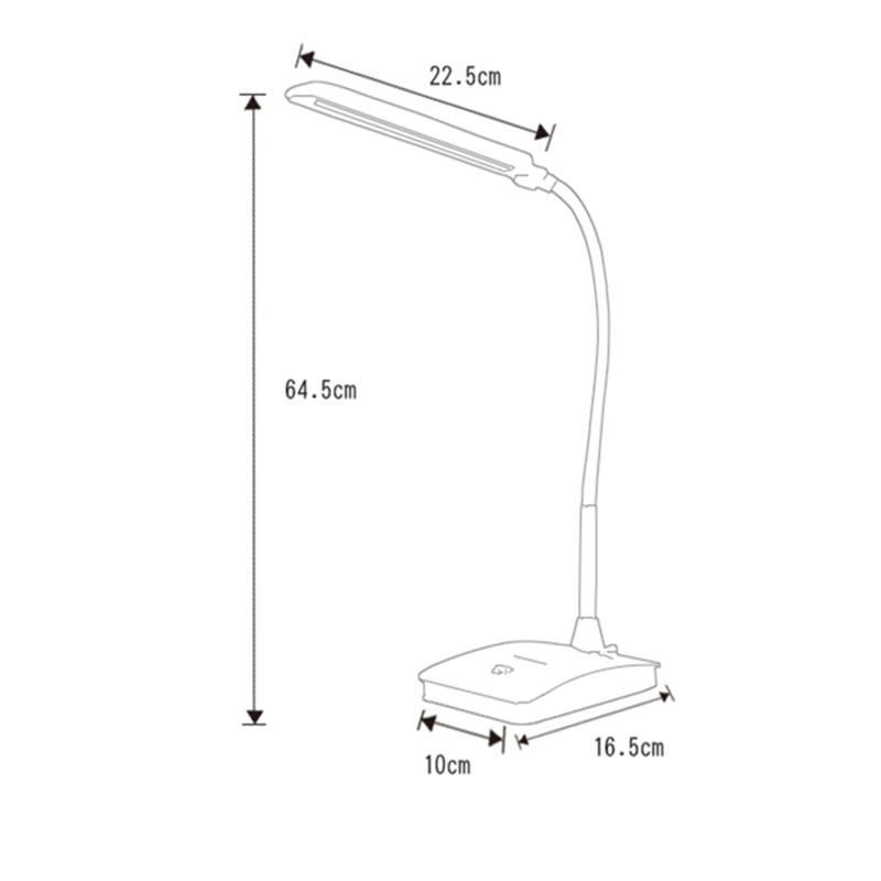 

LED Table Lamp Abajur table Lamp Flexible Office Reading Touch Dimmer Abajur 3-Level Brightness Luminaria De mesa Reading Light