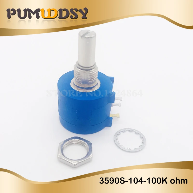 1 шт. 3590S-2-104L 3590S 100K ohm 104 3590S-2-104 3590S-104 прецизионный многоповоротный потенциометр 10 колец регулируемый резистор