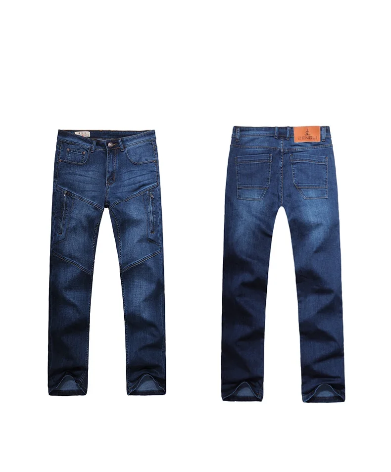 Джинсы мужские осенне зимние свободные с защитой от кражи размеры 7XL 6XL|jeans male|winter