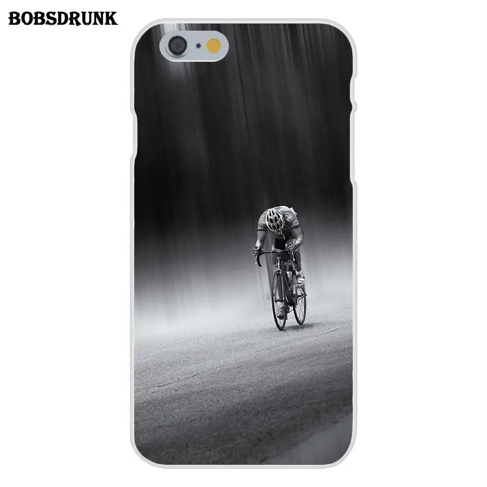 as picture EJGROUP Мягкий Силиконовый ТПУ прозрачный крутой лучший чехол для iPhone 4 4S 5 5C SE 6 6 S 7 8 Plus X велосипедный велосипед Велоспорт - Цвет: as picture