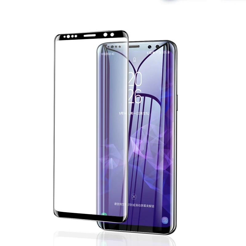 Изогнутое закаленное взрывозащищенное стекло для Samsung Galaxy S9 S8 Plus Note 8 9 Защитная