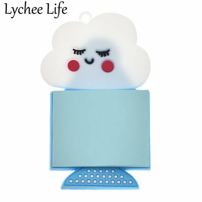White Clouds Радужные бумажные магниты для холодильника, Красочные Магнитные Стикеры для холодильника, декоративные украшения для кухни и дома - Цвет: White Clouds