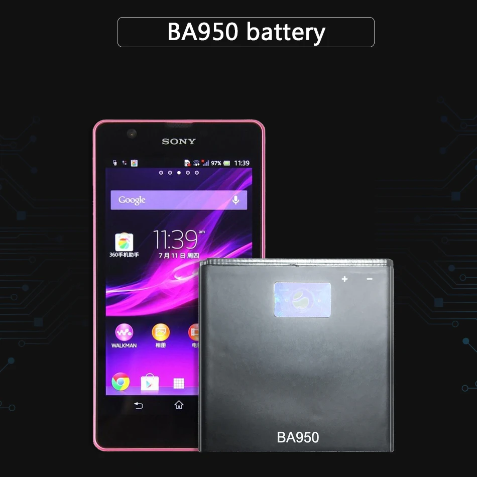 Сменный аккумулятор для SONY Xperia ZR телефона M36h C5502 C5503 AB 0300 BA950 2300 мАч|Аккумуляторы