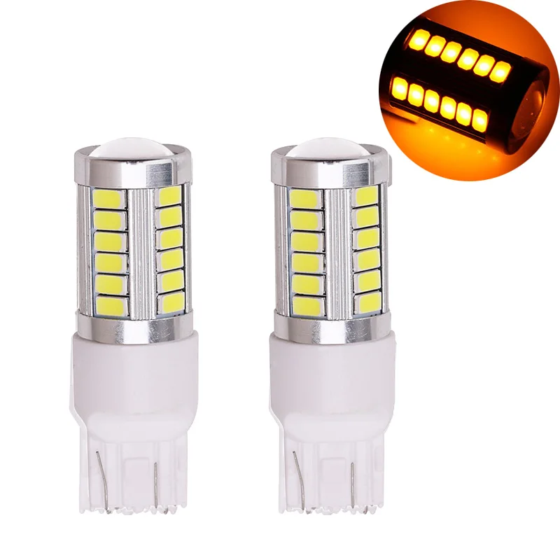 2 предмета 7443 33 SMD Автомобильный светодиодный стоп сигнал светильник ошибка