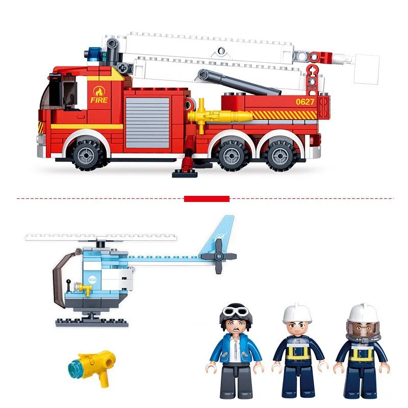 394 шт детские строительные блоки игрушки Совместимые с Legoingly город пожарной
