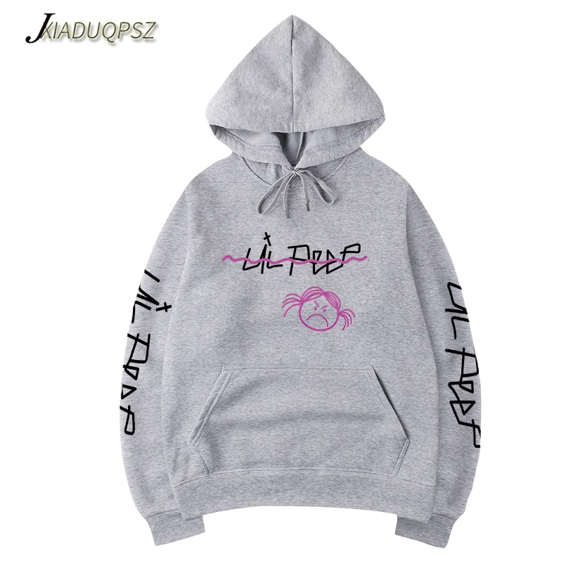 Lil Открытый толстовки Love lil. Peep мужские толстовки пуловер с капюшоном свитшоты мужские/женские sudaderas cry baby уличная Толстовка для мужчин - Цвет: WY148-156 grey