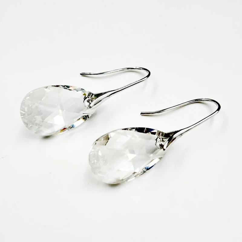 Длинные висячие серьги Кристалл от Swarovski пирсинг вечерние партии интимные Аксессуары свадебные украшения для невест