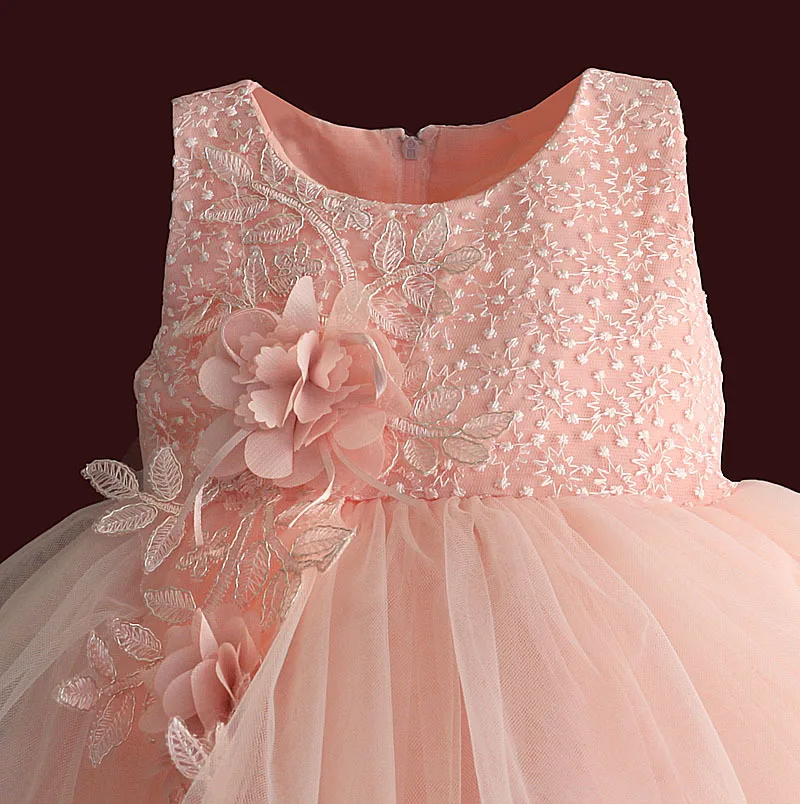 Платья для маленьких девочек Патье с вышивкой и цветами бальное платье