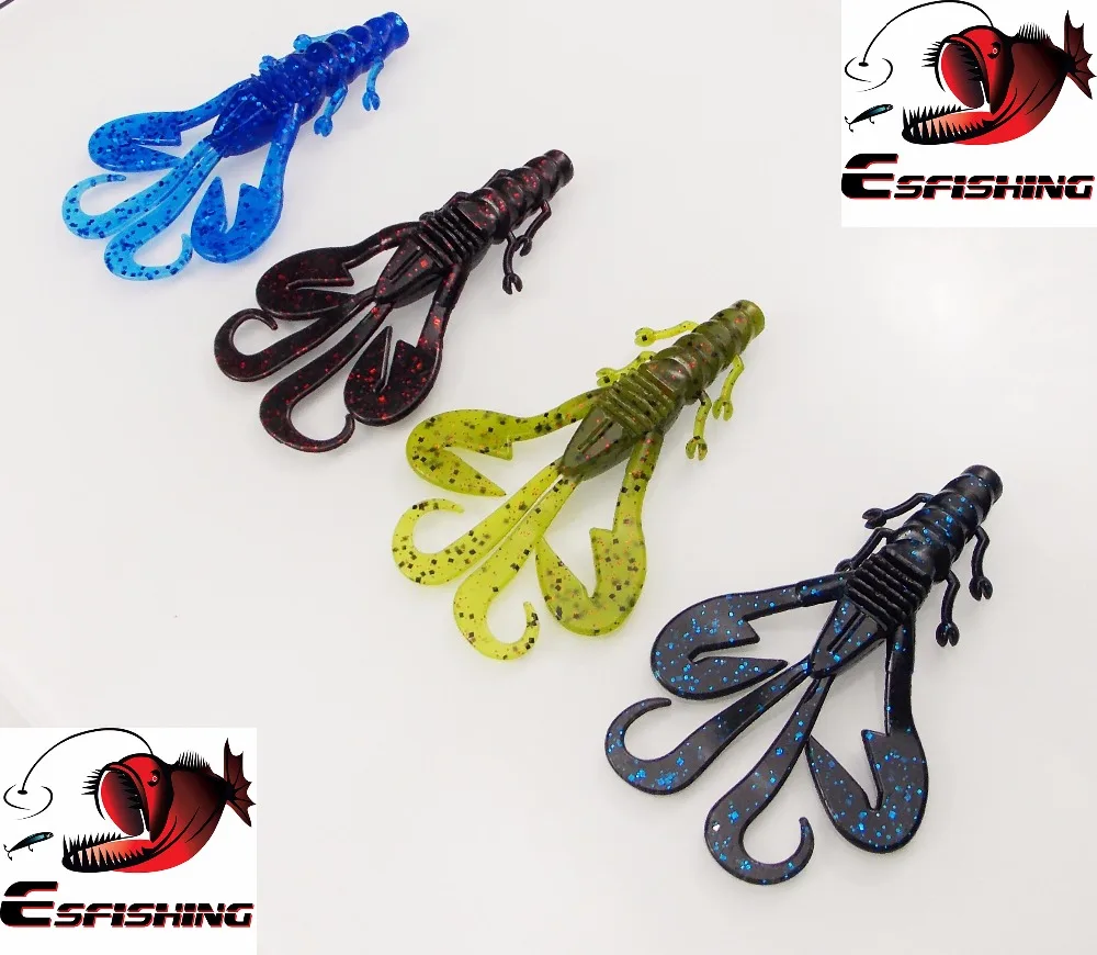 EsfishingFishing Приманка Мягкая приманка Kicker bugage 6 шт. 90 мм 7 г мягкие приманки воблеры для троллинга блестящая силиконовая приманка