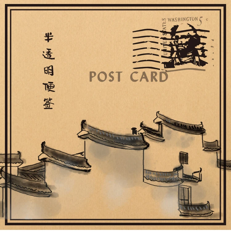 Lost letters серия бумажный блокнот для заметок Ретро прозрачный блокнот для заметок школьные канцелярские принадлежности Papelaria подарочные канцелярские принадлежности
