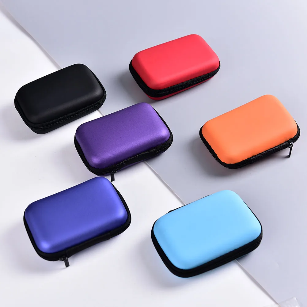 1 шт. однотонный кошелек из ЭВА многофункциональные сумки для наушников сумка
