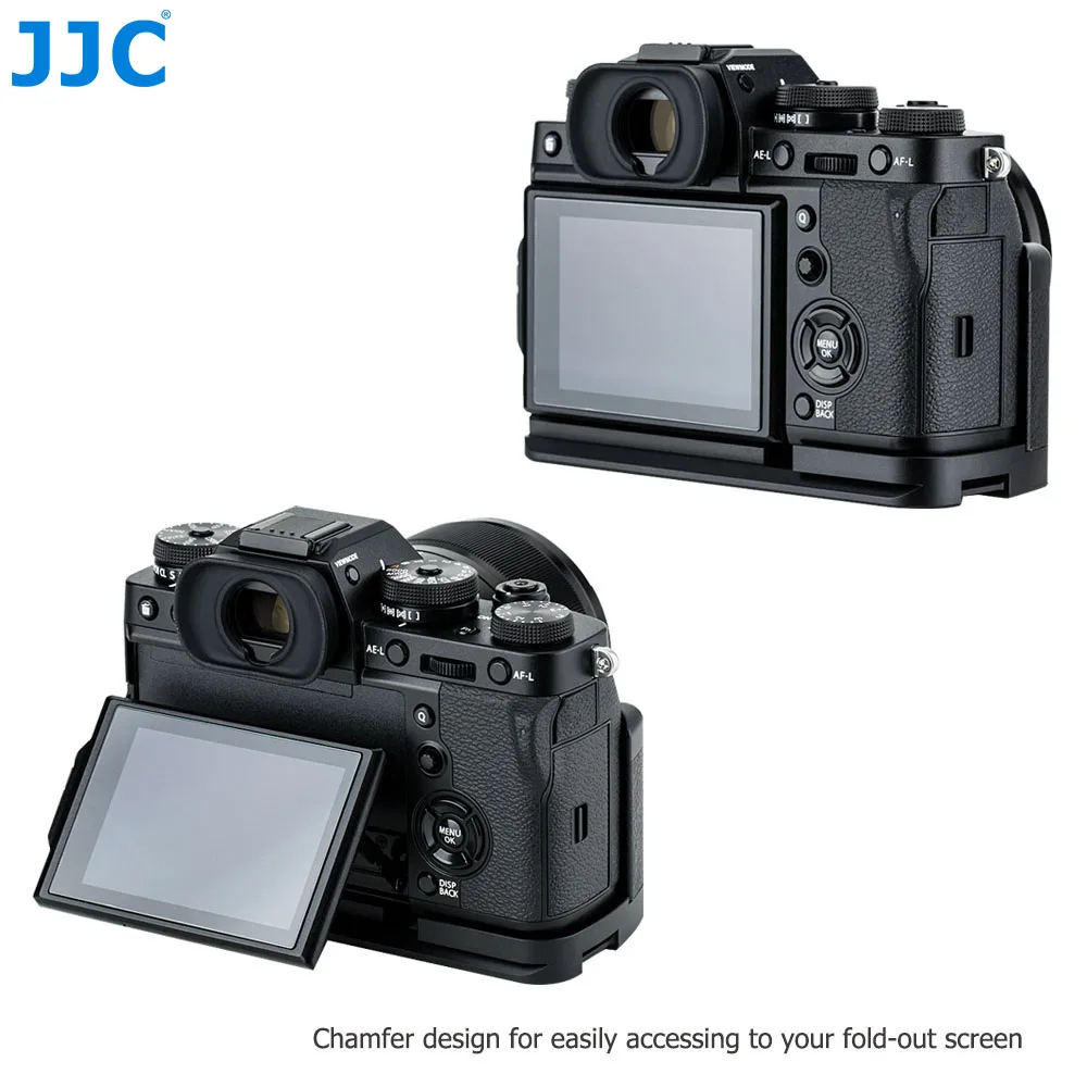 JJC Камера Quick Release Plate L кронштейн держатель рукоятка для ЖК-дисплея с подсветкой Fujifilm X-T3 X-T2 XT2 XT3 Камера s заменяет Fuji MHG-XT3 MHG-XT2