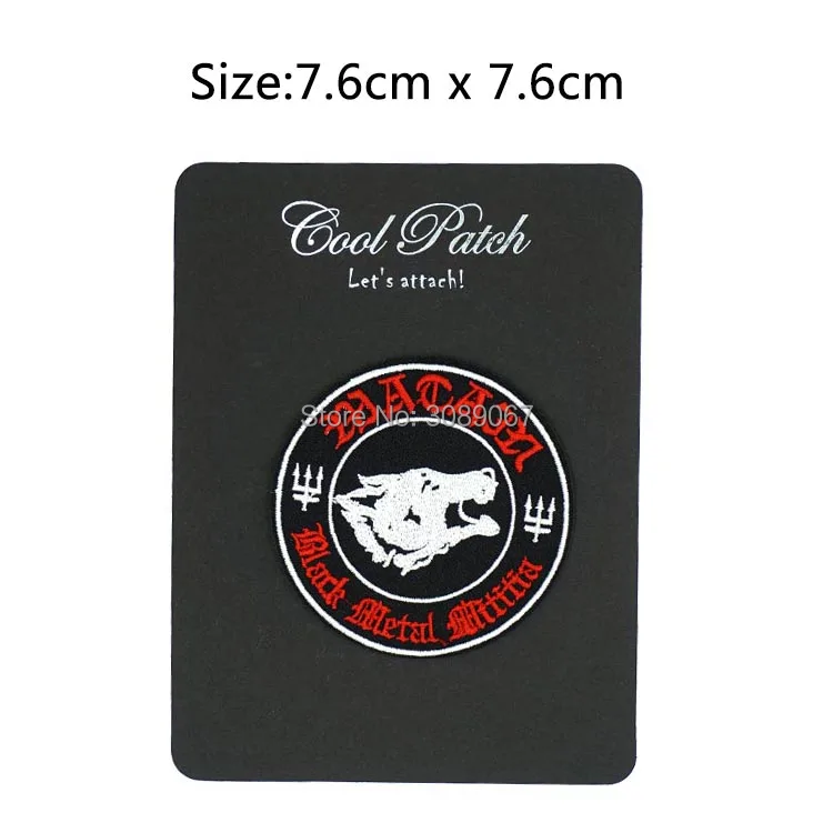 3 &quotWatain черная металлическая милиция стиль панк рокабилли железная нашивка