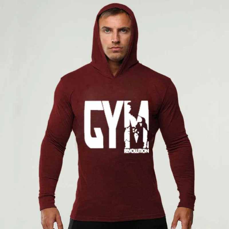 YANQIN 2018 НОВАЯ тонкая мужская спортивная куртка для спортзала толстовка с