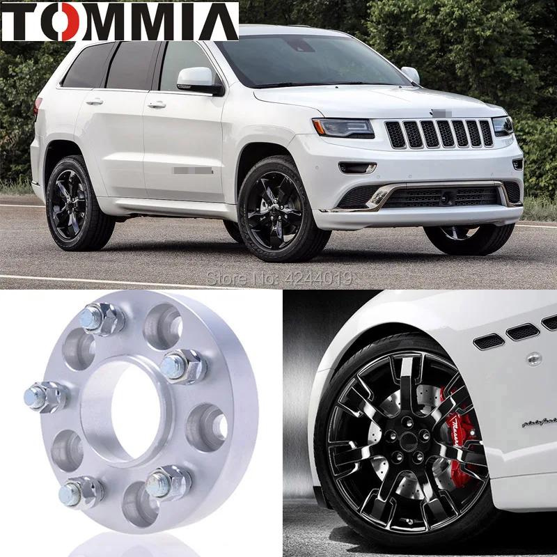 Подходит для Jeep Grand Cherokee 2 шт. ступицы колеса центриковые прокладки шины адаптеры диски фланец 5x127 диаметр центра 71,6 мм алюминий