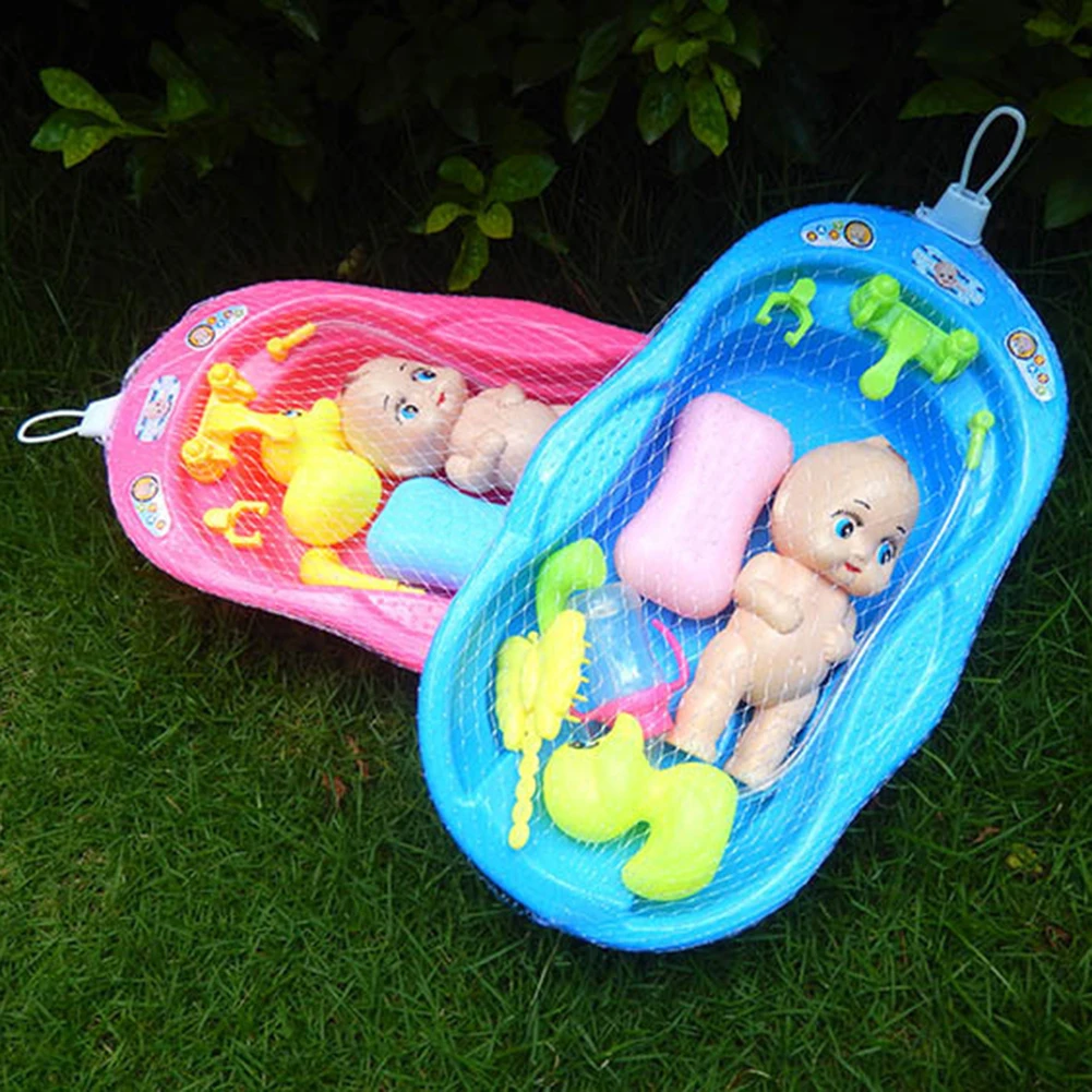 Детские Мультяшные мягкие Игрушки для ванны с комплектом аксессуаров душа