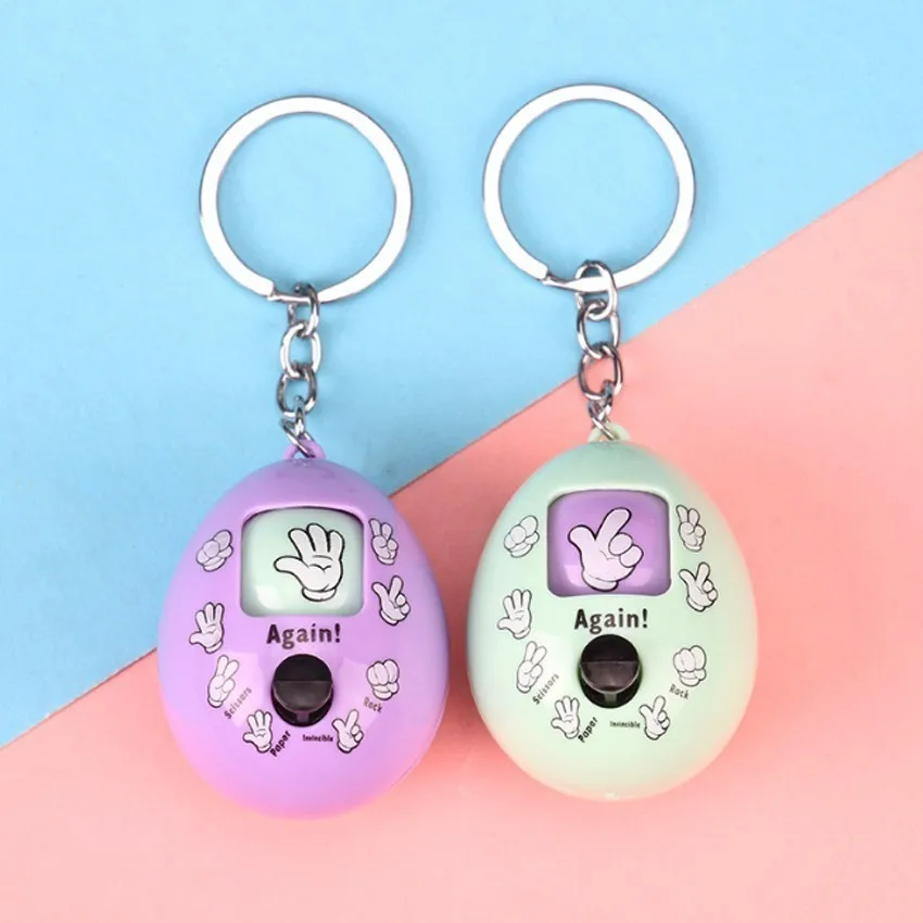 Новинка Смешанные Семья игровой зоны ключ рок-рок Бумага куклы яйцо брелок