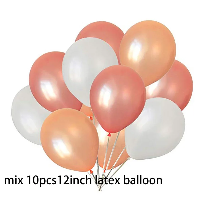 3color mix Воздушные шары для взрослых с днем рождения, 12 дюймов, латексный Гелиевый шар с цифрой 18 20 25 30, розовое золото, украшения для дня рождения, принадлежности - Цвет: 3color mix