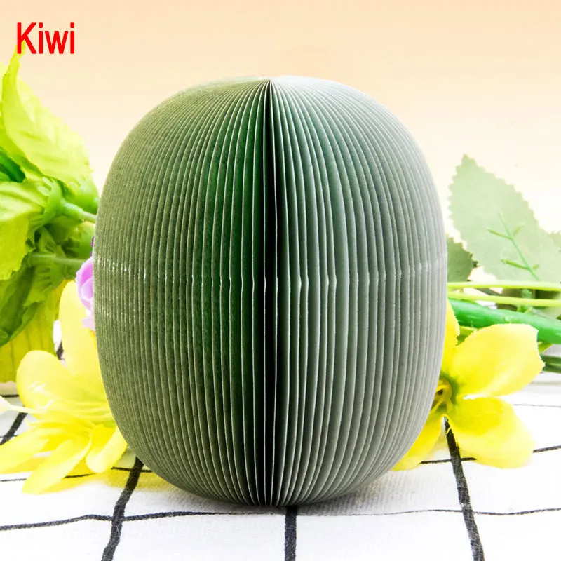 Kiwi Милые Липкие заметки, креативные DIY фруктовые блокноты для заметок, Kawaii бумажная этикетка, наклейка для скрапбукинга, корейские канцелярские принадлежности для офиса и школы - Цвет: Kiwi