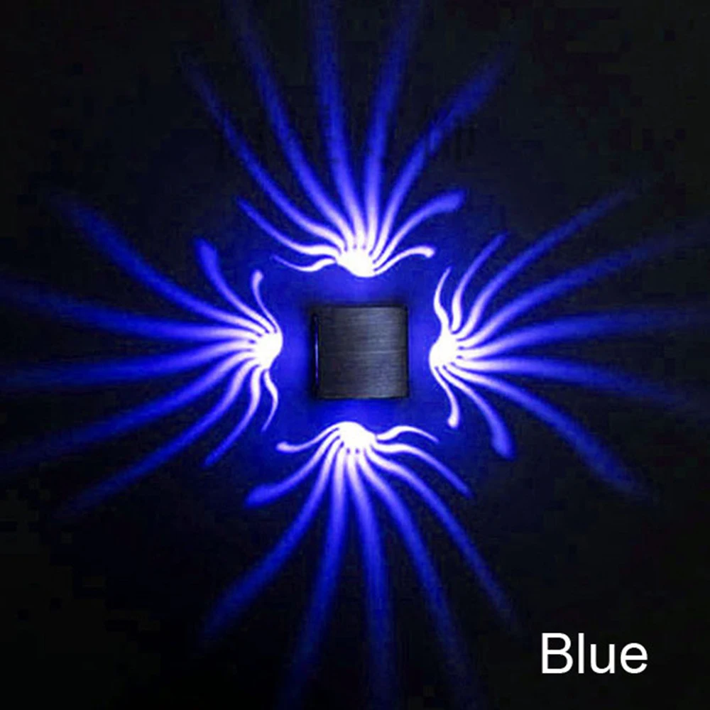 Настенный алюминиевый светодиодный светильник 8 цветов 3 Вт украшение для