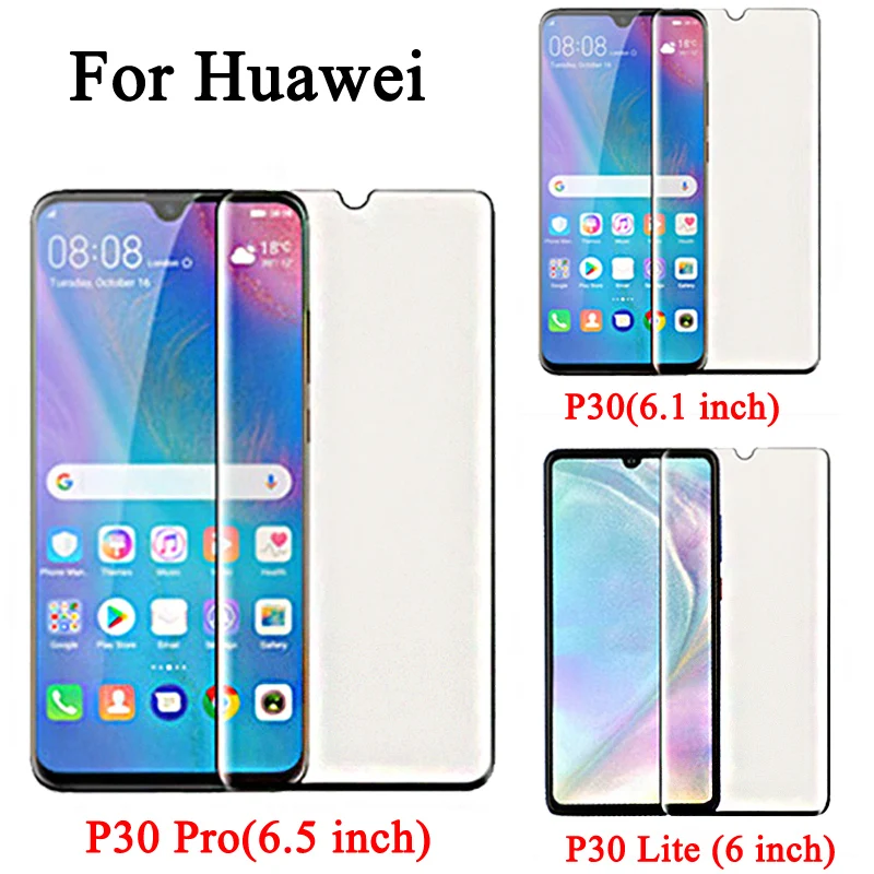 3D защитный лист для Huawei P30 Plus Lite Light Huwai P 30 P30plus P30lite защита экрана Huwei закаленное