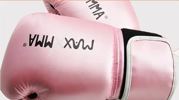 MaxxMMA женские/женские Профессиональные боксерские перчатки Муай Тай ПУ Кожаные