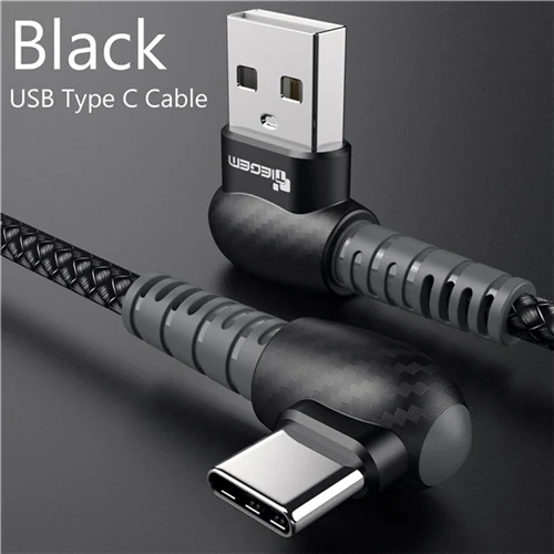 Black for USB Type C TIEGEM USB кабель для iPhone X XS MAX XR 8 7 6 5 6s S usb type C кабель зарядное устройство Micro USB кабель кабели для мобильных телефонов - Цвет: Black for USB Type C