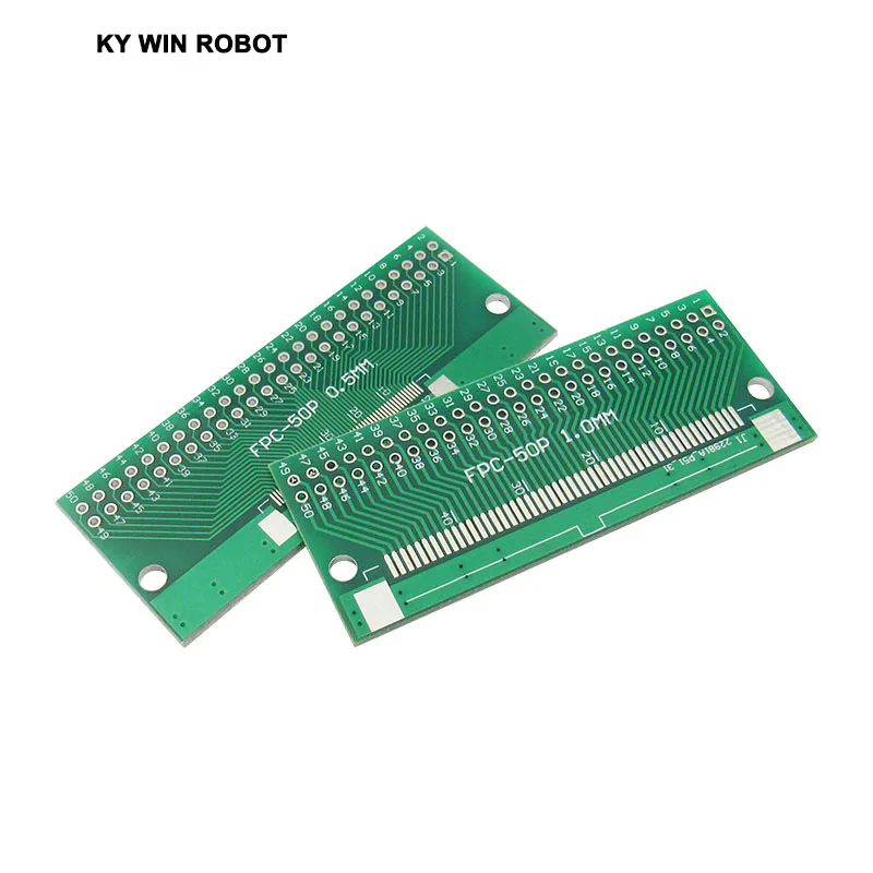Бесплатная доставка 10 шт./лот двухсторонний 0 5 мм 1 FFC FPC 50 P Pin до 2 54 DIP Moudle PCB плата