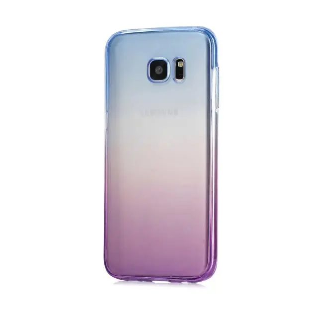 Чехол из ТПУ с градиентом на весь корпус для Samsung Galaxy A3 A5 A7 J3 J5 J7 2017 A8 2018 мягкий