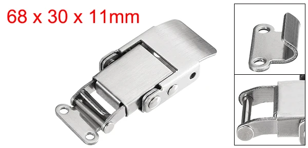 68 x 30 x 11mm Uxcell пружинный чемодан ящик коробка для инструментов замок коленорычажный фиксатор замок фурнитура тумблер Пряжка Застежка Замок для шкафа петли - Цвет: 68 x 30 x 11mm