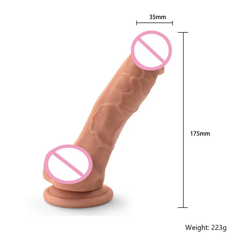 Realistic Dildo Vibrator Nude Color Artifical Clitoris Latex Adult Sex Toys for Women Pussy Massager Fake Penis free shipping | Красота и
