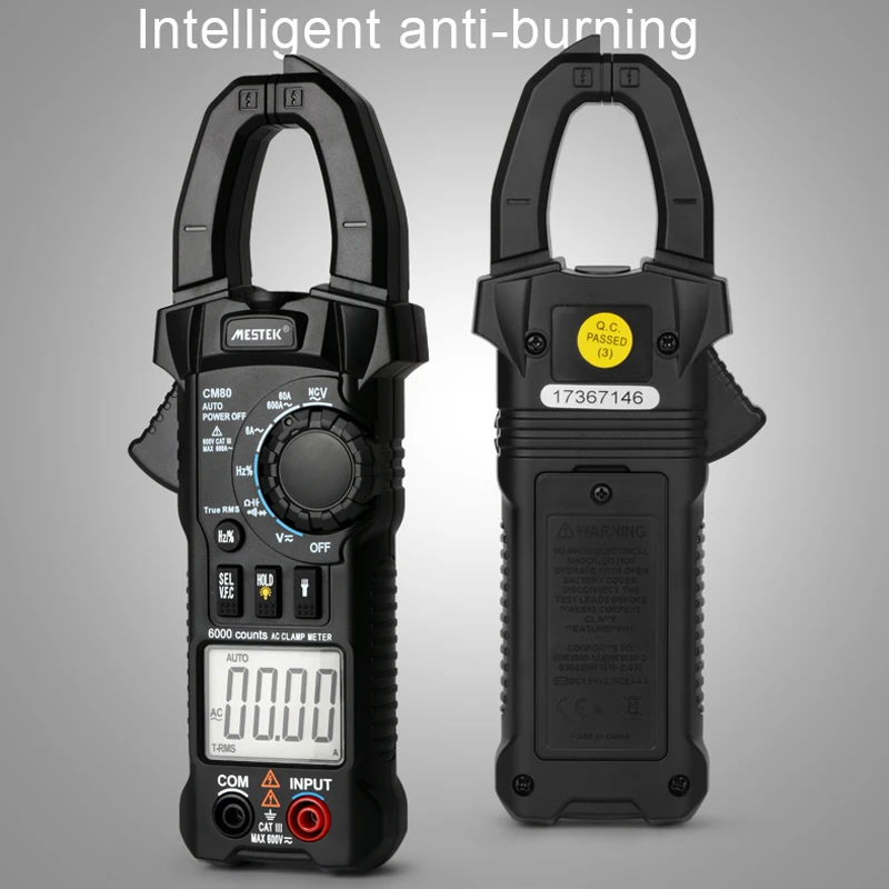 MESTEK CM80 6000 счетчиков цифровой клещи мультиметр токовые Измеритель сопротивления