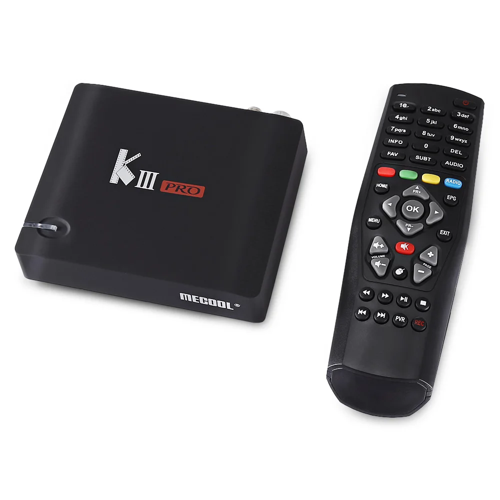 ТВ приставка на Android MECOOL KIII PRO DVB S2 T2 7 1 3 Гб 16 Восьмиядерный процессор Amlogic S912 4KCombo