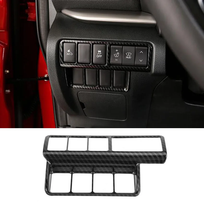 Переключатель для передних фар Mitsubishi Eclipse Cross 2017 2018 LHD из углеродного волокна