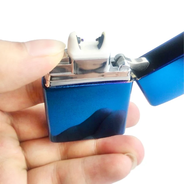 2018 мужской подарок Arc Зажигалки Металла USB Перезаряжаемые Непламено