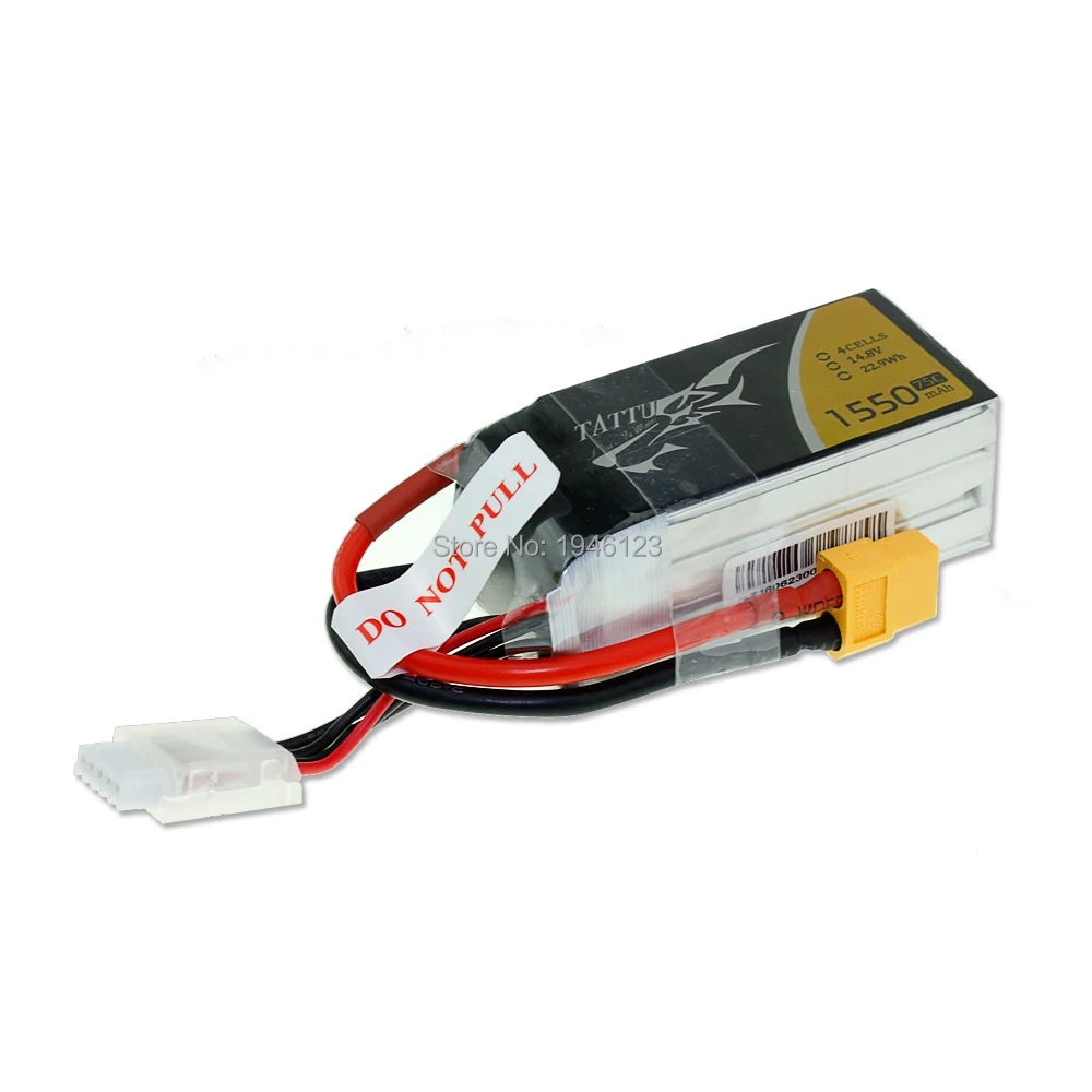Аккумулятор Tattu 4S 75C 14,8 V 1300mAh 1550mAh 1800mAh Lipo Racing с разъемом XT60 для FPV квадрокоптера дрона радиоуправляемого вертолета автомобиля