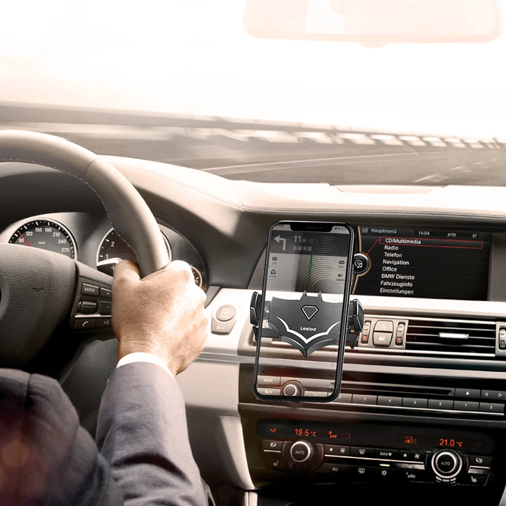 LEEIOO Авто Автомобильный держатель телефона для iPhone XS X 7 8 samsung примечание 9 S9 Xiaomi mi8