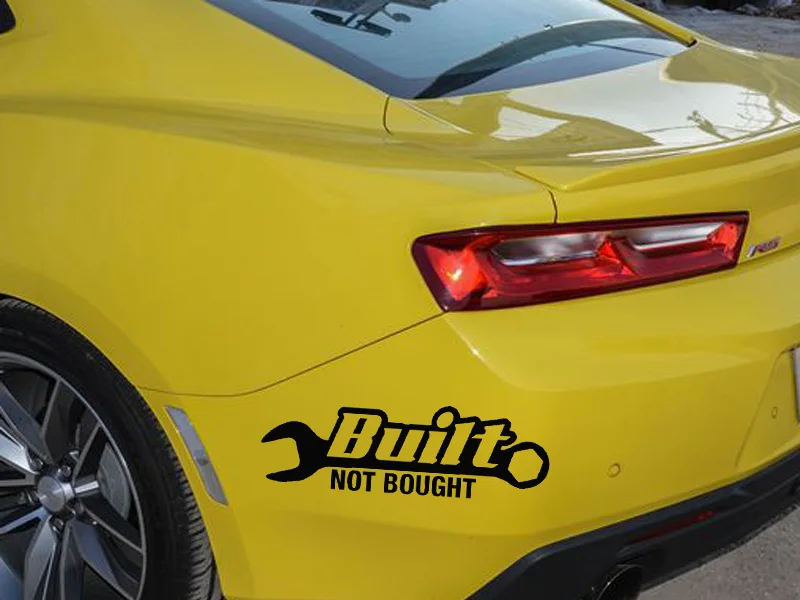HotMeiNi наклейка для автомобилей Jdm Стайлинг на бампер окно водонепроницаемое Built Not