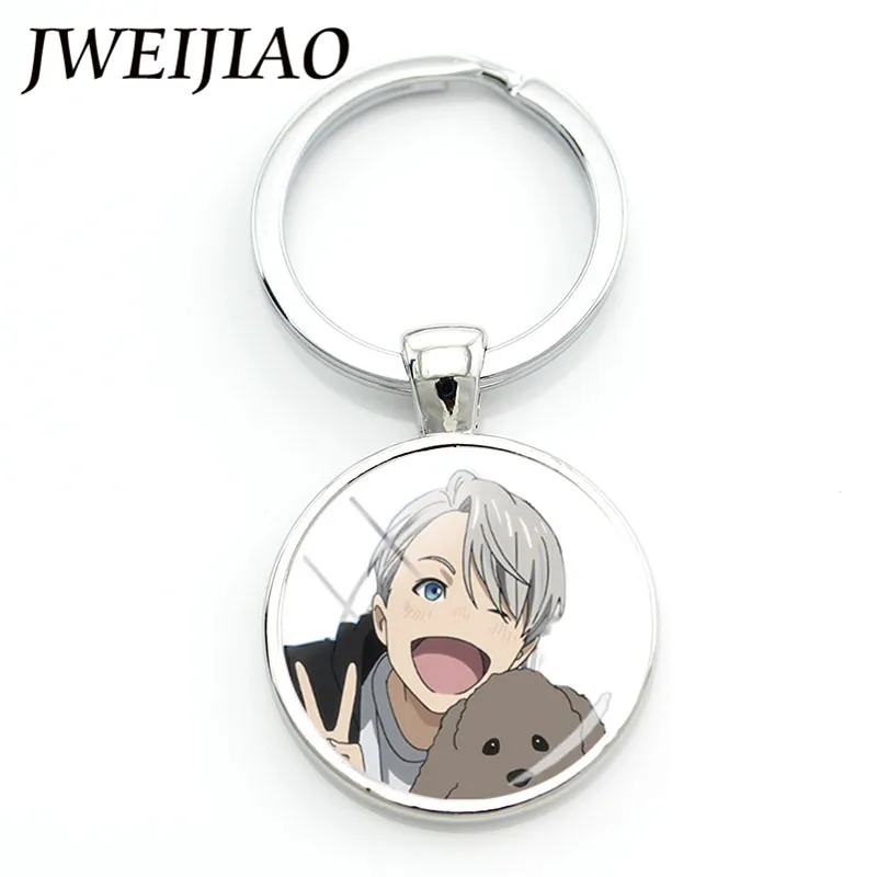 JWEIJIAO аниме Юрий на льду Nikiforov брелок подвеска искусственная цепочка ювелирные