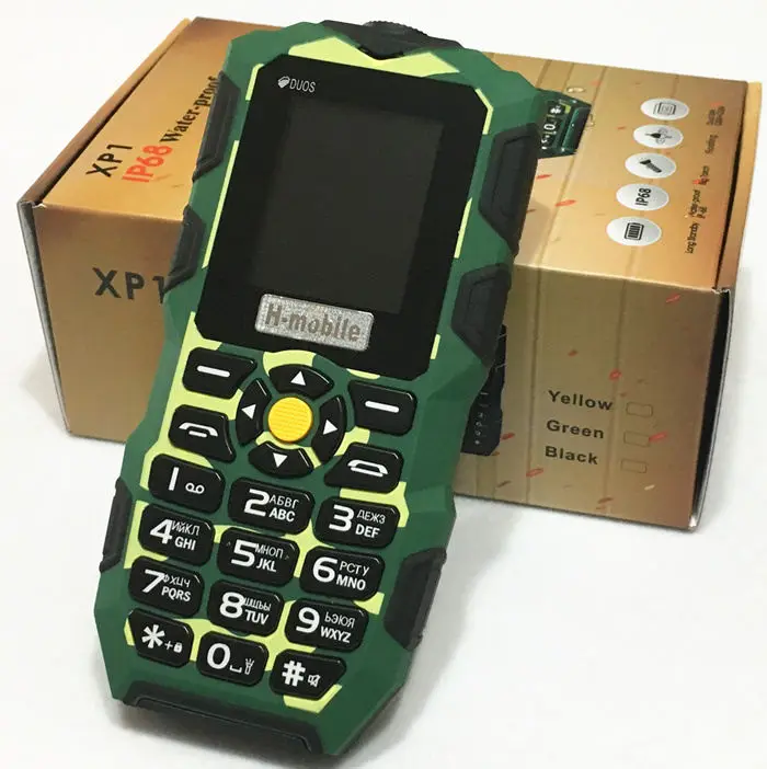 camouflage IP67 водонепроницаемый ударопрочный телефон Runssian клавиатура Новинка Мобильный телефон H-mobile Китай Сотовые Телефоны - Цвет: camouflage